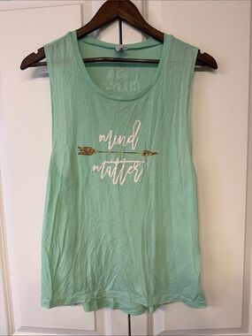 Mint Graphic Sleeveless Tank Top - Mind Matter Arrow